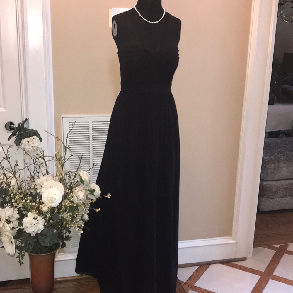 Black polyester formal